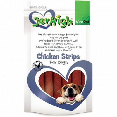 

Jerhigh Jerhigh Crispy Jerky Chicken Dog Treat Crispy Snack Healthy teeth (400gm) Chicken Dog Treat(400 g)