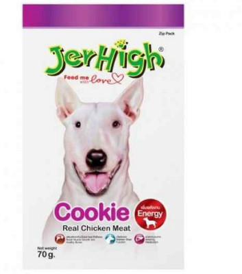 

Jerhigh JerHigh Cookie Dog Treat Digestible High Protein Diet (70 g) Chicken Dog Treat(70 g)