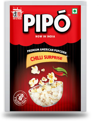 PIPO Popcorn Chilli Surprise Popcorn(400 g, Pack of 10)