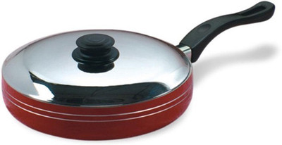 

Nirali Cherry Nonstick Mark 6 Fry Pan 29 cm diameter(Aluminium, Non-stick), Red