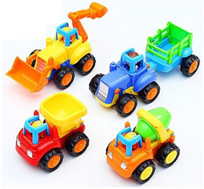 

MAGNIFICO Unbreakable Engineering Automobile Car Construction Machine Toys Set For Kids (Set Of 4), Multi Color(Multicolor)