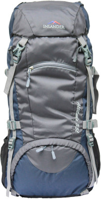 

Inlander 1008-1 Grey & Navy Blue Hiking Trekking Rucksack - 55 L(Grey)