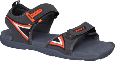 Sparx Men Black::Red Sports Sandals