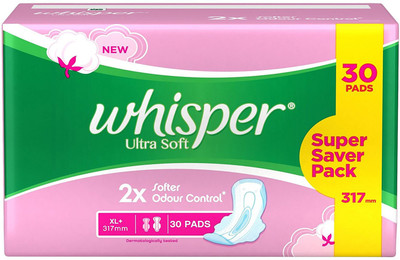 

Whisper Ultra Soft XL Plus Wings Sanitary Pad(Pack of 30)