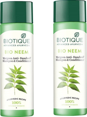 

BIOTIQUE BIO NEEM MARGOSA ANTI-DANDRUFF SHAMPOO & CONDITIONER 190ML(380 ml)
