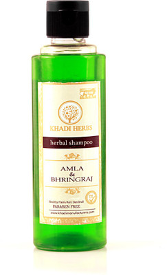 

khadi herbs Amla Bhringraj Shampoo, 210ml- Paraben Free(210 ml)