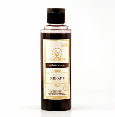 

KHADI HERBS Shikakai Shampoo, 210ml- Paraben Free(210 ml)