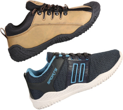 

Vintex Running Shoes For Men(Brown, Black, Navy, White