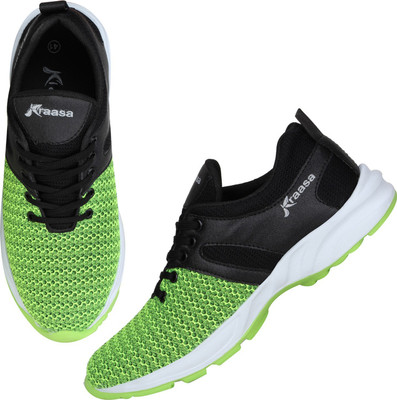

Kraasa Sports Running Shoes For Men(Green, Black