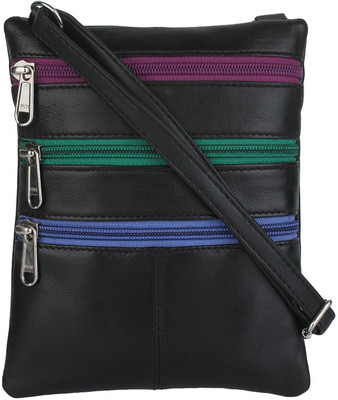 

K London Women Casual, Formal Multicolor Genuine Leather Sling Bag