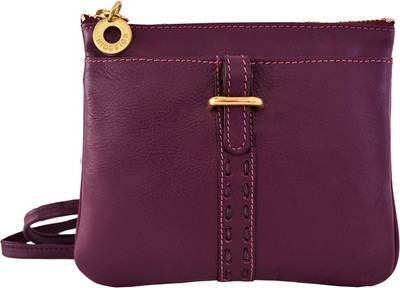 

Hidesign Women Casual Purple Genuine Leather Sling Bag
