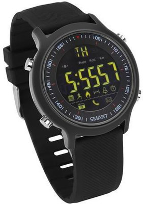 

CELESTECH CTX18 High quality Sports Smart Watch with Pedometer IP68 Waterproof Fitness Tracker with call & SMS notification for IOS and Android Black Smartwatch(Black Strap Free Size)