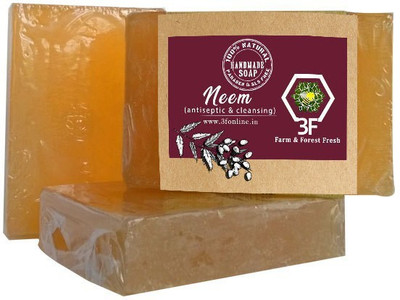 

3F Handmade Neem Soap Bar Pack of 3(300 g, Pack of 3)