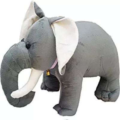 

Paris Gift Corner Paris Gift's Standing Grey Soft Elephant Toy for Kids (5 inch) - 12 cm(Grey)