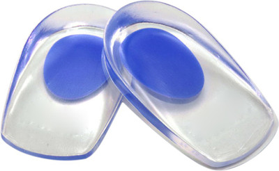 

DALUCI 1 Pair Heel Support Pad Cup Gel Silicone Shock Cushion Orthotic Increased Insoles Plantar Care Foot Inserts Soft Half Height Heel Support(Multicolor