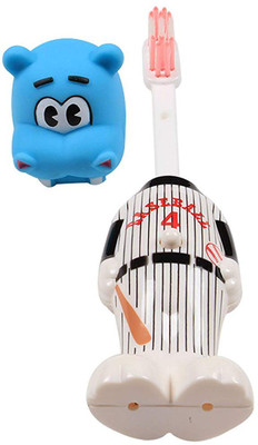 

JMO27Deals Bounce up Funny Horse Headed Kids Push Button Cum Toy (Age-3+ Years) Soft Toothbrush