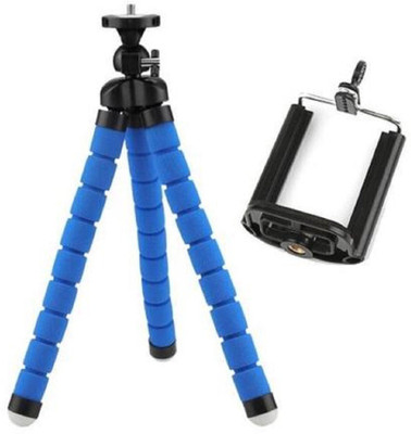 

Klick n Shop Tripod With Mobile Attachment For DSLR & Smartphones Tripod(Blue, Supports Up to 500 g)