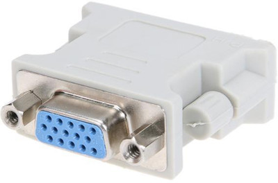 

smacc TV-out Cable dvi 24+5 to vga adapter(White, For Computer)