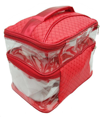 

napurse Make Up Kit, Vanity Kit, Cosmetic Kit,... 2 Vanity Box(Red)