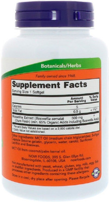 

Now Foods Now Foods, Boswellia Extract, 500 mg,(90 No)