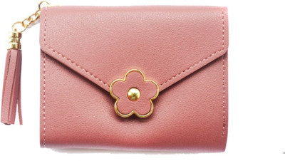 

JG Shoppe Women Casual Pink Artificial Leather Wallet(5 Card Slots)
