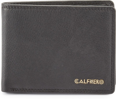 

Calfnero Men Black Genuine Leather Wallet(6 Card Slots)