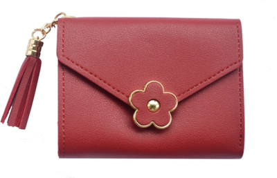 

JG Shoppe Women Ethnic Red Artificial Leather Wallet(5 Card Slots), Maroon