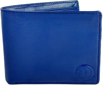 

knW Men Blue Artificial Leather Wallet(6 Card Slots)