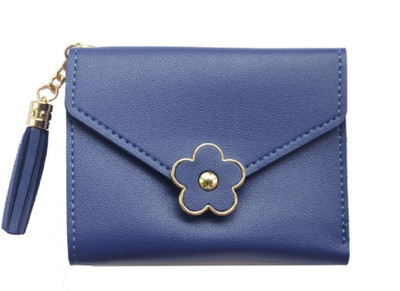

JG Shoppe Women Casual Blue Artificial Leather Wallet(5 Card Slots)