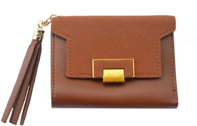 

JG Shoppe Women Casual Brown Artificial Leather Wallet(5 Card Slots)