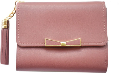 

JG Shoppe Women Casual Pink Artificial Leather Wallet(5 Card Slots)