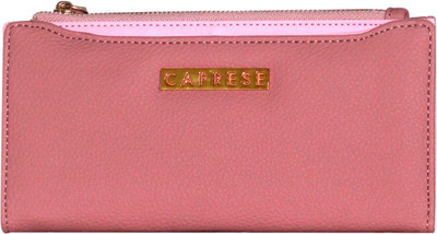 

Caprese Women Casual Pink Artificial Leather Wallet(12 Card Slots)
