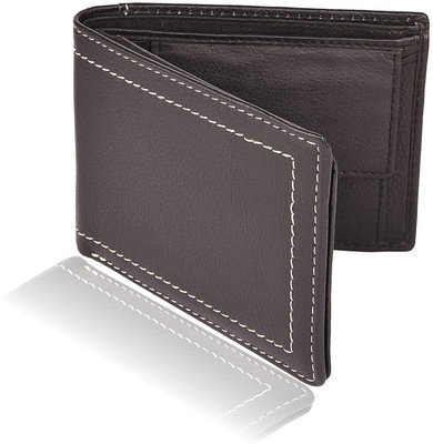 

Zeebros Men Black Genuine Leather Wallet(9 Card Slots)