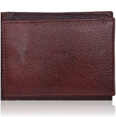 

Forester Men Maroon Genuine Leather Wallet(14 Card Slots)
