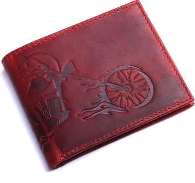 

Royal Scot Grey Men Red Genuine Leather Wallet(6 Card Slots)