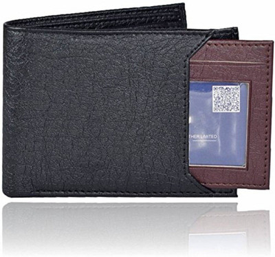 

FASIONNEVER Men Black Artificial Leather Wallet(6 Card Slots)