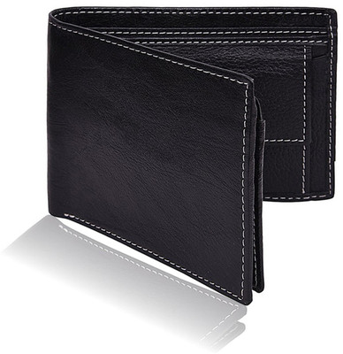 

Shockyfi Men Black Genuine Leather Wallet(7 Card Slots)
