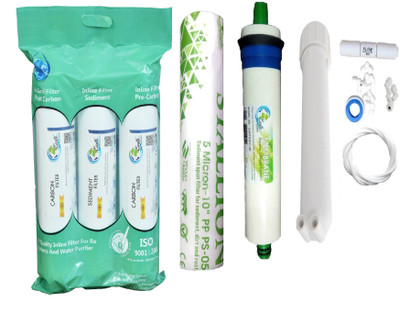 

Earth Ro System Water filter RO Service 1 Year Complete Water purifier Kit with candel mud67 Solid Filter Cartridge(0.5, Pack of 18)