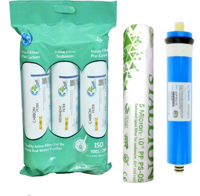 

Earth Ro System Water filter RO Service 1 Year Complete Water purifier Kit with candel mud34 Solid Filter Cartridge(0.5, Pack of 5)