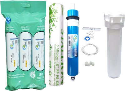 

Earth Ro System Water filter RO Service 1 Year Complete Water purifier Kit with candel mud55 Solid Filter Cartridge(0.5, Pack of 17)