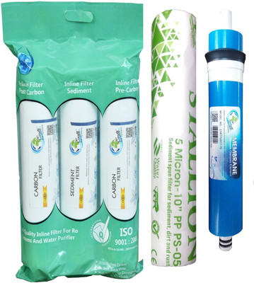 

Earth Ro System Water filter RO Service 1 Year Complete Water purifier Kit with candel mud28 Solid Filter Cartridge(0.5, Pack of 5)