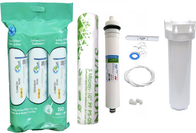 

Earth Ro System Water filter RO Service 1 Year Complete Water purifier Kit with candel mud62 Solid Filter Cartridge(0.5, Pack of 17)