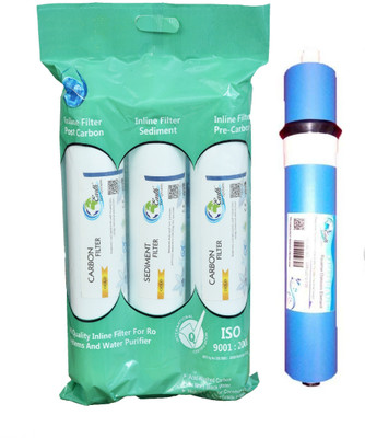 

Earth Ro System Water filter RO Service 1 Year Complete Water purifier Kit with candel mud21 Solid Filter Cartridge(0.5, Pack of 4)