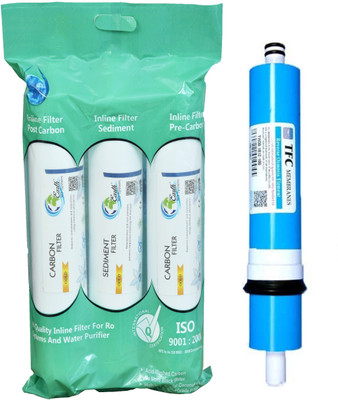 

Earth Ro System Water filter RO Service 1 Year Complete Water purifier Kit with candel mud27 Solid Filter Cartridge(0.5, Pack of 4)