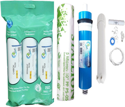 

Earth Ro System Water filter RO Service 1 Year Complete Water purifier Kit with candel mud64 Solid Filter Cartridge(0.5, Pack of 18)