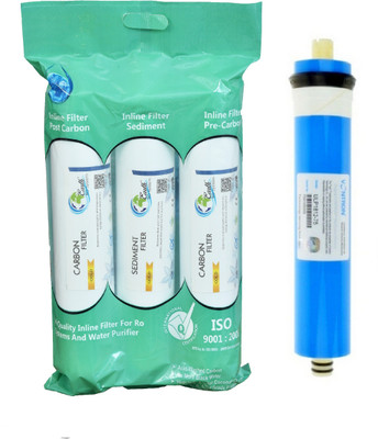 

Earth Ro System Water filter RO Service 1 Year Complete Water purifier Kit with candel mud25 Solid Filter Cartridge(0.5, Pack of 4)