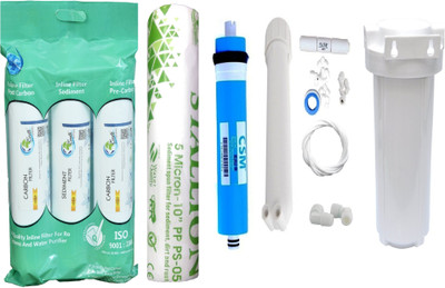 

Earth Ro System Water filter RO Service 1 Year Complete Water purifier Kit with candel mud77 Solid Filter Cartridge(0.5, Pack of 21)