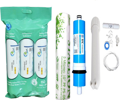 

Earth Ro System Water filter RO Service 1 Year Complete Water purifier Kit with candel mud72 Solid Filter Cartridge(0.5, Pack of 18)