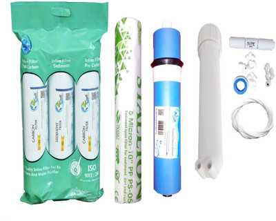 

Earth Ro System Water filter RO Service 1 Year Complete Water purifier Kit with candel mud66 Solid Filter Cartridge(0.5, Pack of 18)