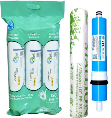 

Earth Ro System Water filter RO Service 1 Year Complete Water purifier Kit with candel mud36 Solid Filter Cartridge(0.5, Pack of 5)